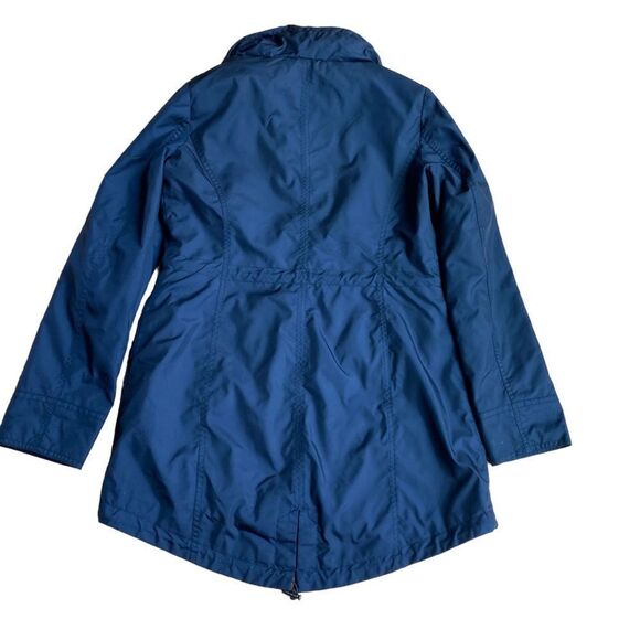 Michael Kors Rain Utility Jacket Coat Hooded Size XS Navy - Picture 7 of 10